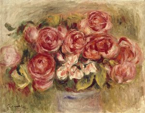 Still Life of Roses in a Vase